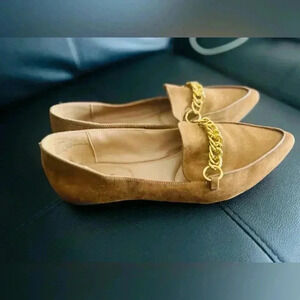 New ESPRIT women’s chain loafers  size 9 BROWN SOFT SHOES